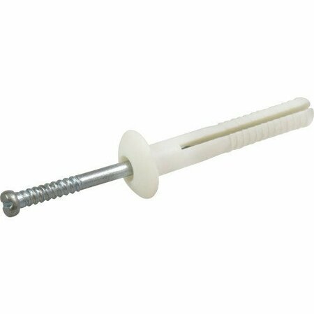 HILLMAN Screw Anchor, 1-1/2" L, Nylon, 6 PK 9410